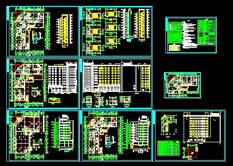 荣丰苑住宅建筑施工图纸（共9张）-图一