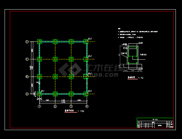 农村两层住宅常用户型轻钢结构CAD图纸-图二