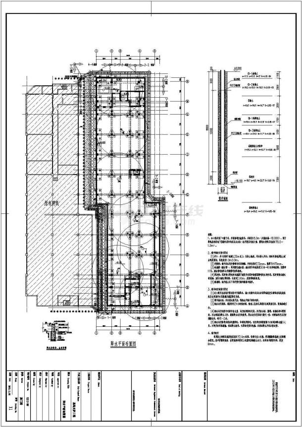 详细11米深基坑承压水疏干井降水CAD施工图-图二