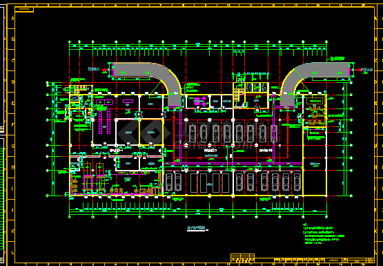 中心医院综合楼全套施工设计CAD详图-图二