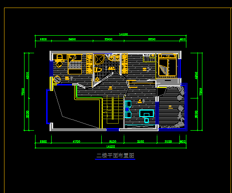 休闲质朴三层别墅建筑施工CAD设计图纸-图二