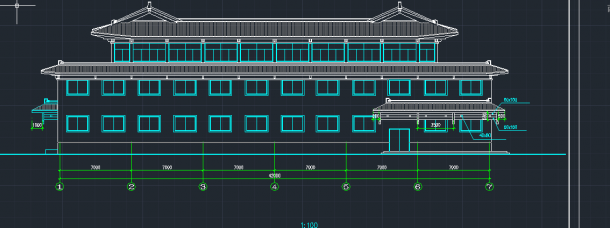 某高档洗浴中心全套建筑设计CAD施工图-图二