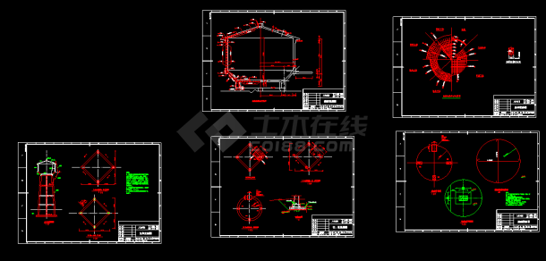 三十立方米水塔结构caD施工设计图 -图一