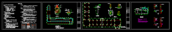 病房楼与影像楼间的钢构连廊结构施工图_图1