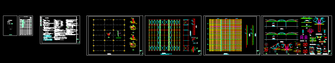 空间钢管桁架结构cad施工设计图 _图1