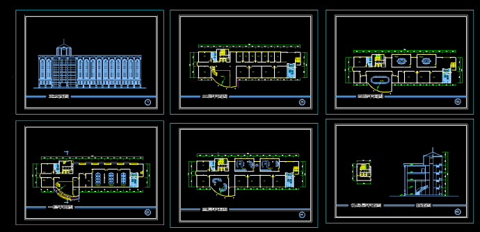 某地欧式多层办公楼建筑设计CAD施工图_图1