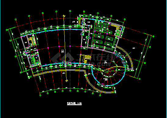 某地方多层饭店建筑设计施工CAD图-图二