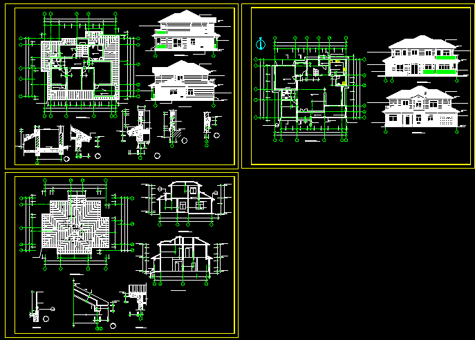 一套简单的砖混结构别墅建筑结构图纸_图1
