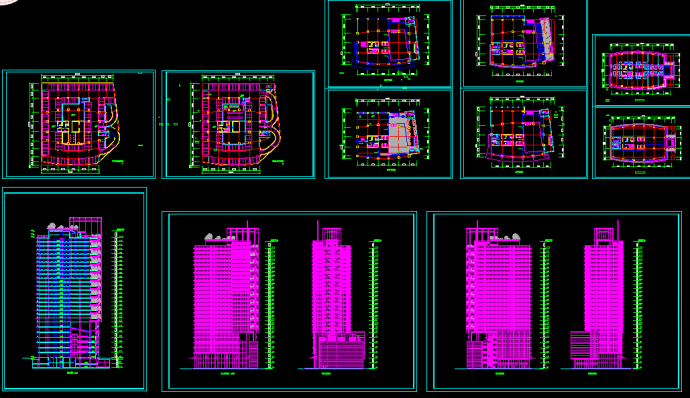 酒店办公楼建筑设计方案CAD施工图_图1