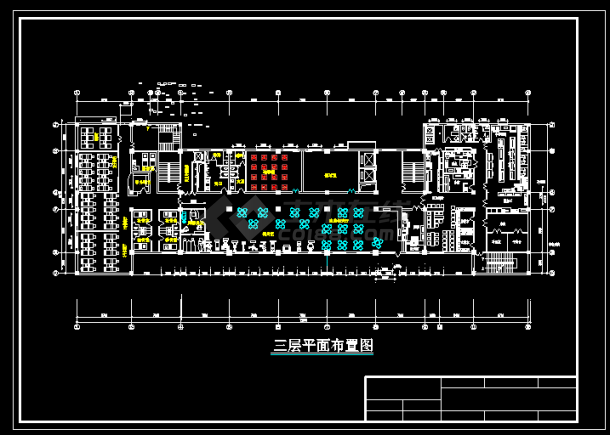 经济实用型多层酒店建筑CAD施工图纸-图二