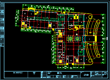 某市国际广场建筑设计CAD平面图-图二