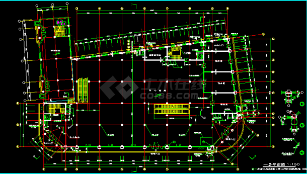 某大型海城商厦建筑设计施工CAD图 -图二