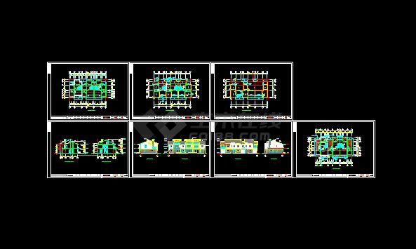 某224.5平米别墅全套建筑设计施工图纸-图一