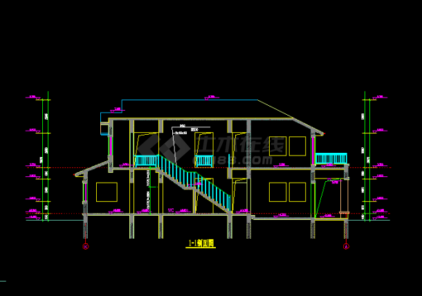 一套实用的别墅建筑方案图纸（共8张）-图二