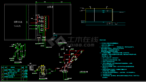 古建筑消防设计蓝图孔子庙消防设计-图二