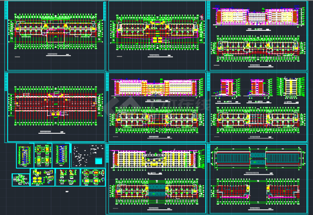某学校四层教学楼建筑设计CAD施工图-图一