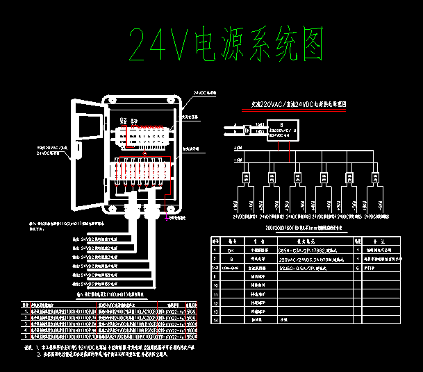火电厂24V电源原理接线图