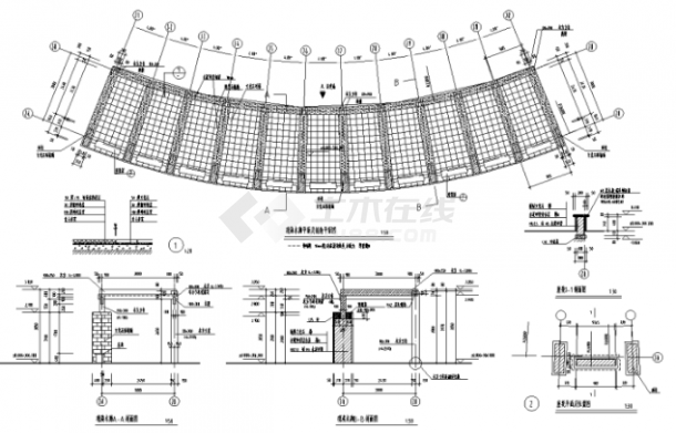 园林景观小品亭廊花架CAD设计施工图（共228张）-图二