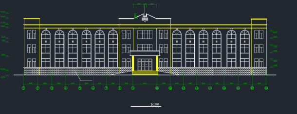 某地区医院3号病房楼建筑设计CAD施工图-图二