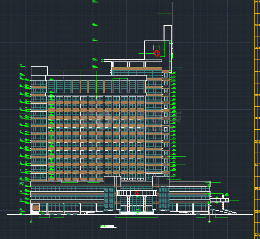 某医院综合楼全套建筑设计CAD施工图-图二