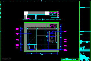 某欧式别墅室内装修CAD施工设计平立面图纸-图二