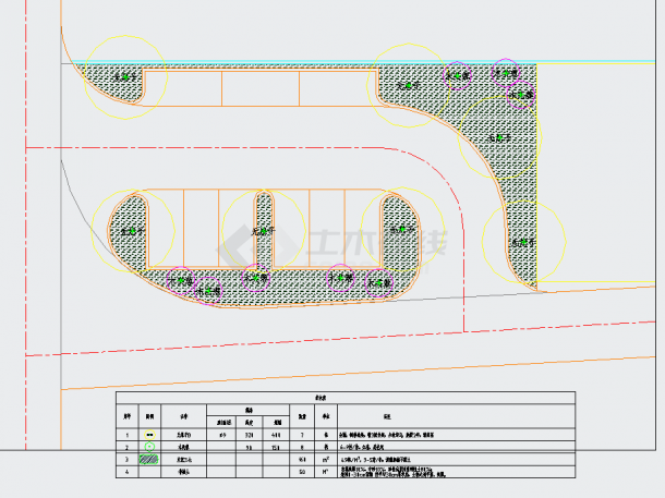 某经典生态停车场设计施工图CAD布置图-图一