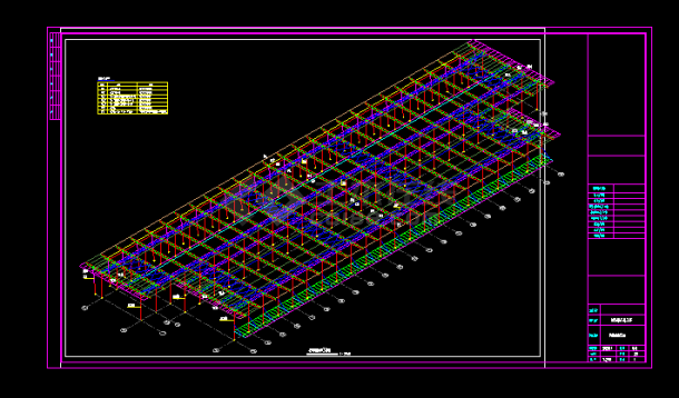 某机场航站楼扩建工程钢结构设计图-图二