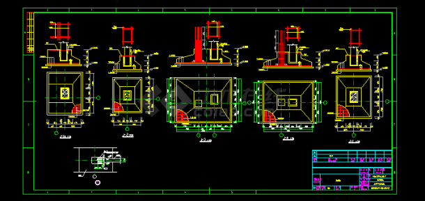 内蒙某氢气回收厂房排架结构设计图-图二