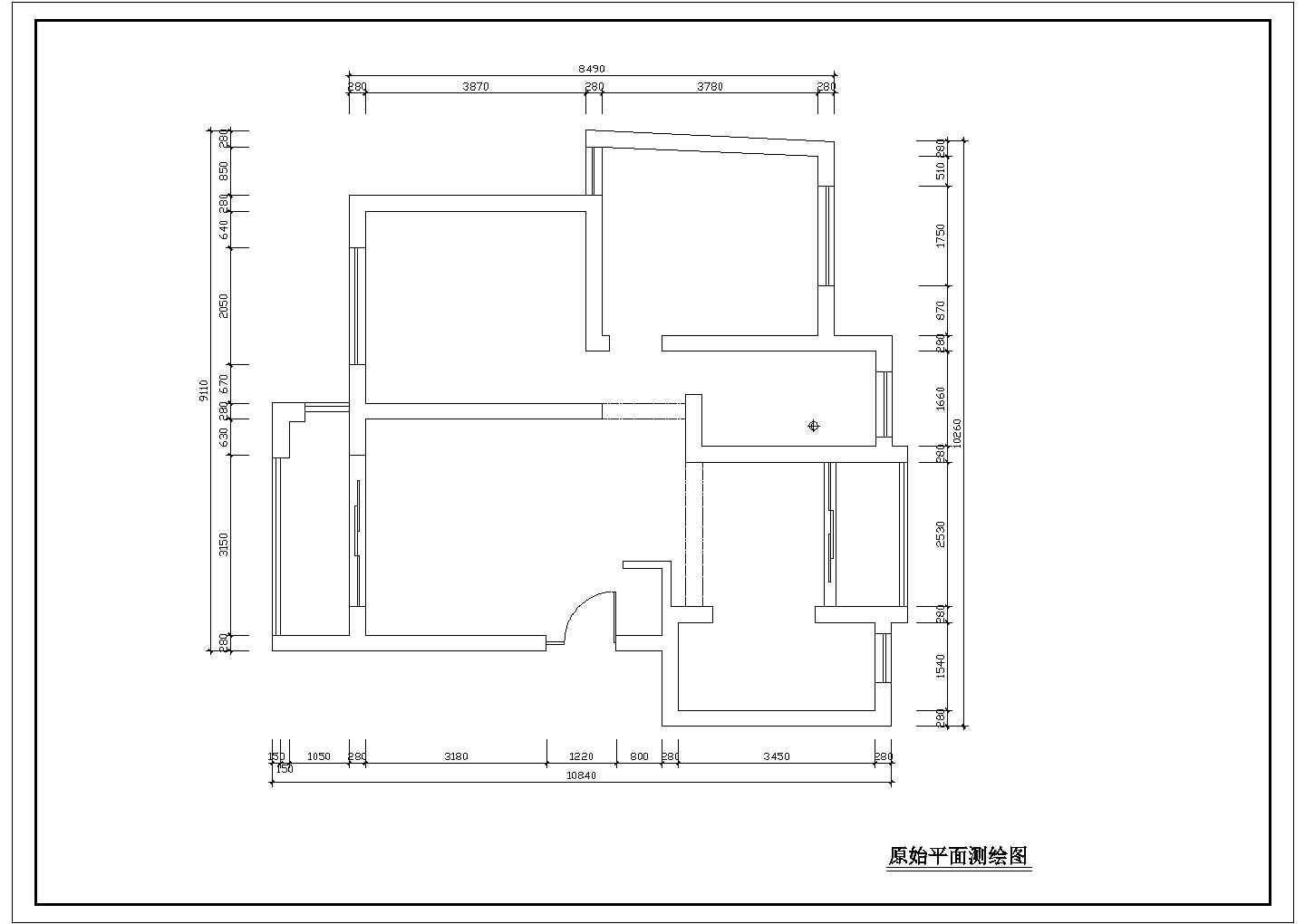 [上海]康桥水都某住宅室内装修cad施工图