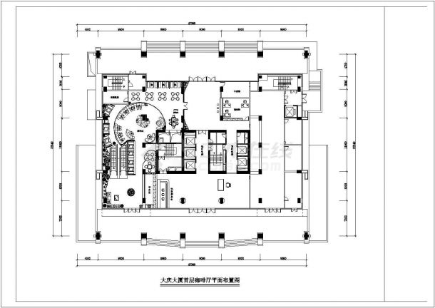[深圳]某四星酒店客房整层室内装修cad设计方案图-图一