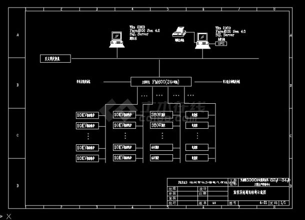 某10KV变电站综合保护系统设计cad电气图-图二