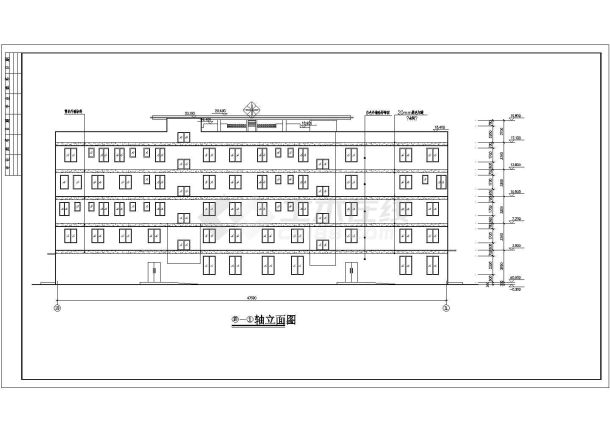 某市五层净峰医院综合楼建筑方案设计-图一