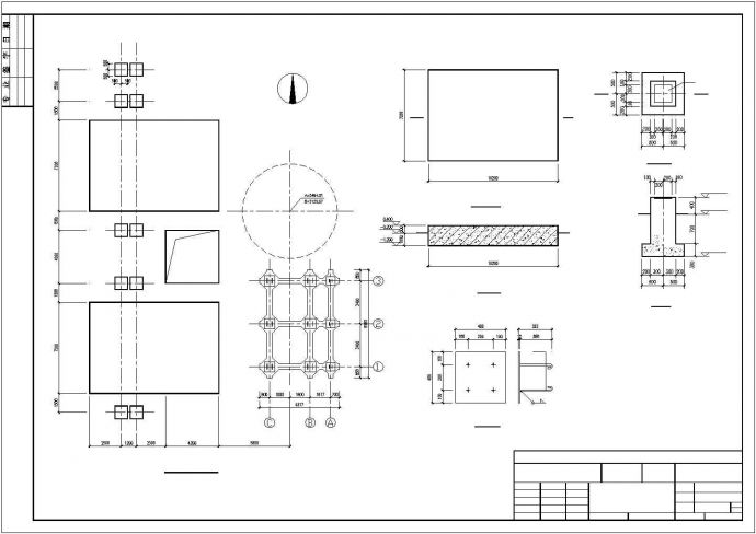 某废水处理钢框架建筑结构设计图_图1