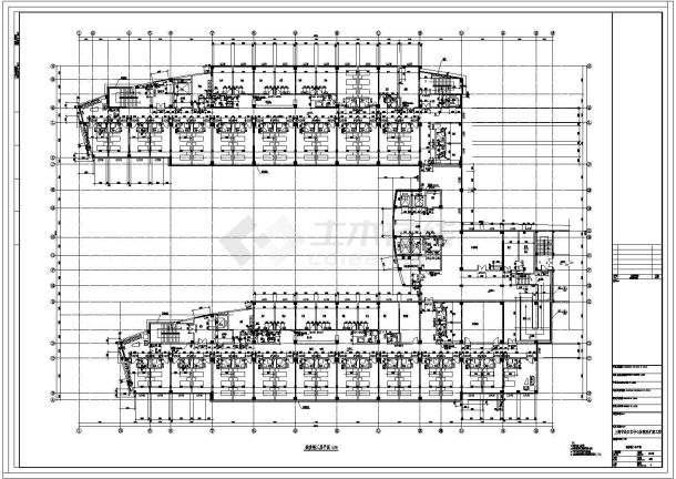 松江某八层医院建筑施工设计CAD全套图-图一