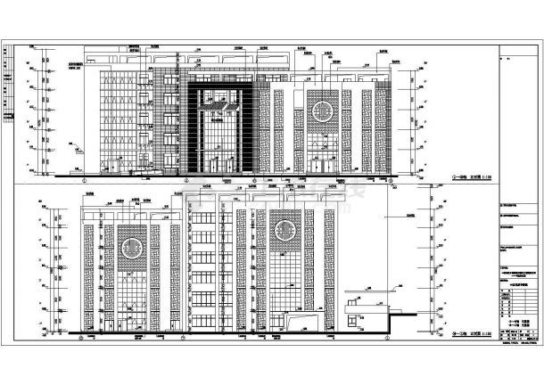 五层民族中医院建筑施工设计全套图（中医特色楼）-图一