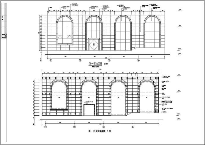 某会议中心全套装修装饰cad施工设计图_图1