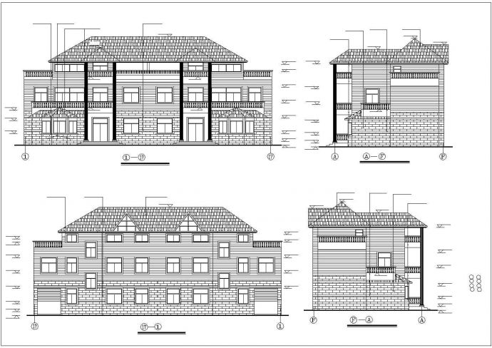 某市多层住宅楼建筑CAD平立面施工图纸_图1