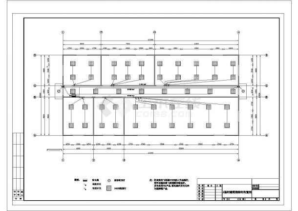 某大厦大检修临时建筑物项目结构电气图-图二