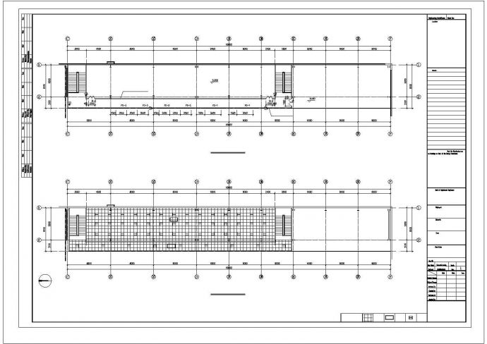青岛某汽车零部件基地建设联合厂房建筑结构图_图1