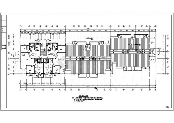 某砖混结构住宅楼设计cad整套建筑结构施工图-图二