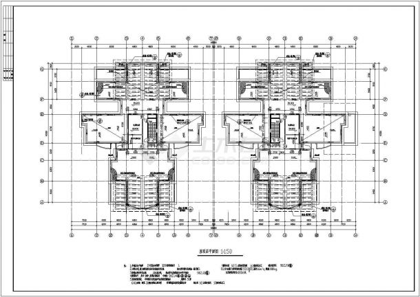 某高层住宅楼设计cad全套建筑施工图纸-图一