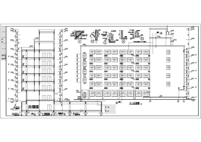 某底商住宅楼建筑CAD设计施工图纸_图1