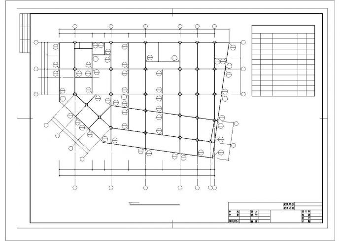 某8度区7层住宅钢框架结构图_图1