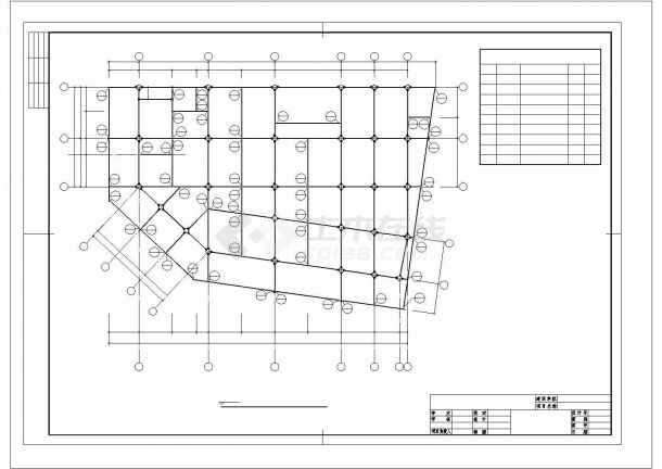 某8度区7层住宅钢框架结构图-图二
