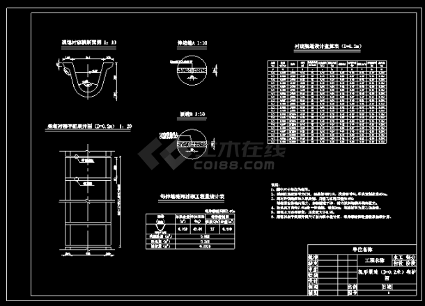 U型渠标准图CAD电子版-图二