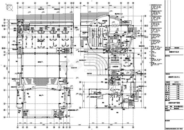 中央空调系统设计全套cad施工图纸-图一