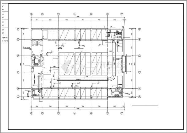 整套办公楼VRV空调系统设计cad施工图-图一