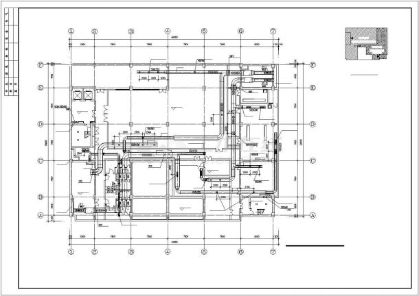 整套办公楼VRV空调系统设计cad施工图-图二