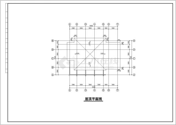 公园景观公共厕所建筑cad设计施工图-图二