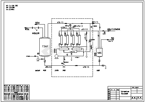 某经典陶瓷膜设备流程和装配设计CAD布置图-图二